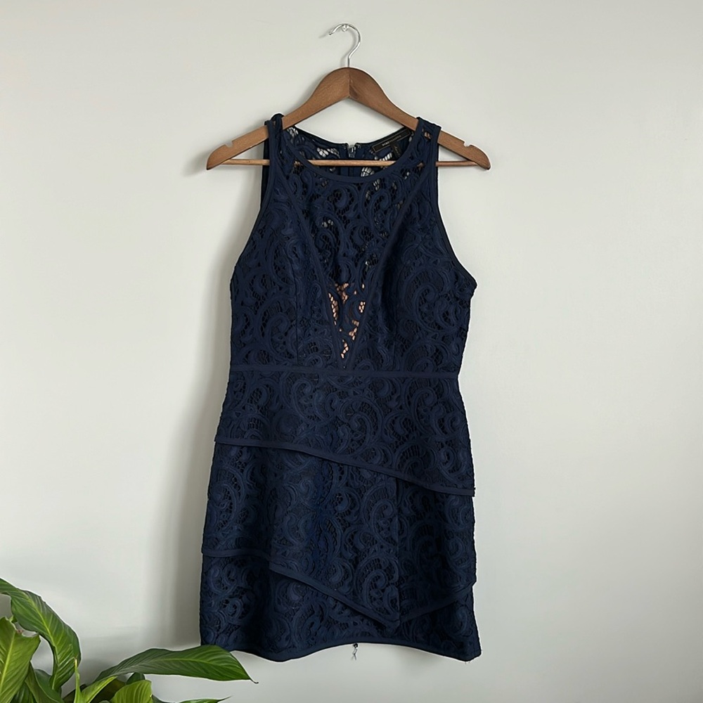 BCBG Designer navy mini dress!